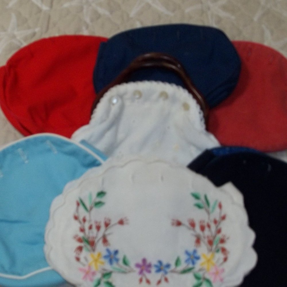 Vintage Pappagallo Bermuda Bag (small) with 7 Interchangeable Covers